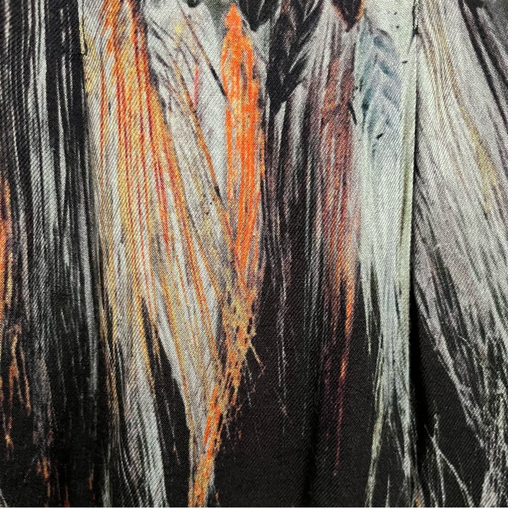 Marimekko Vibrant Feather Pattern Blouse - image 4